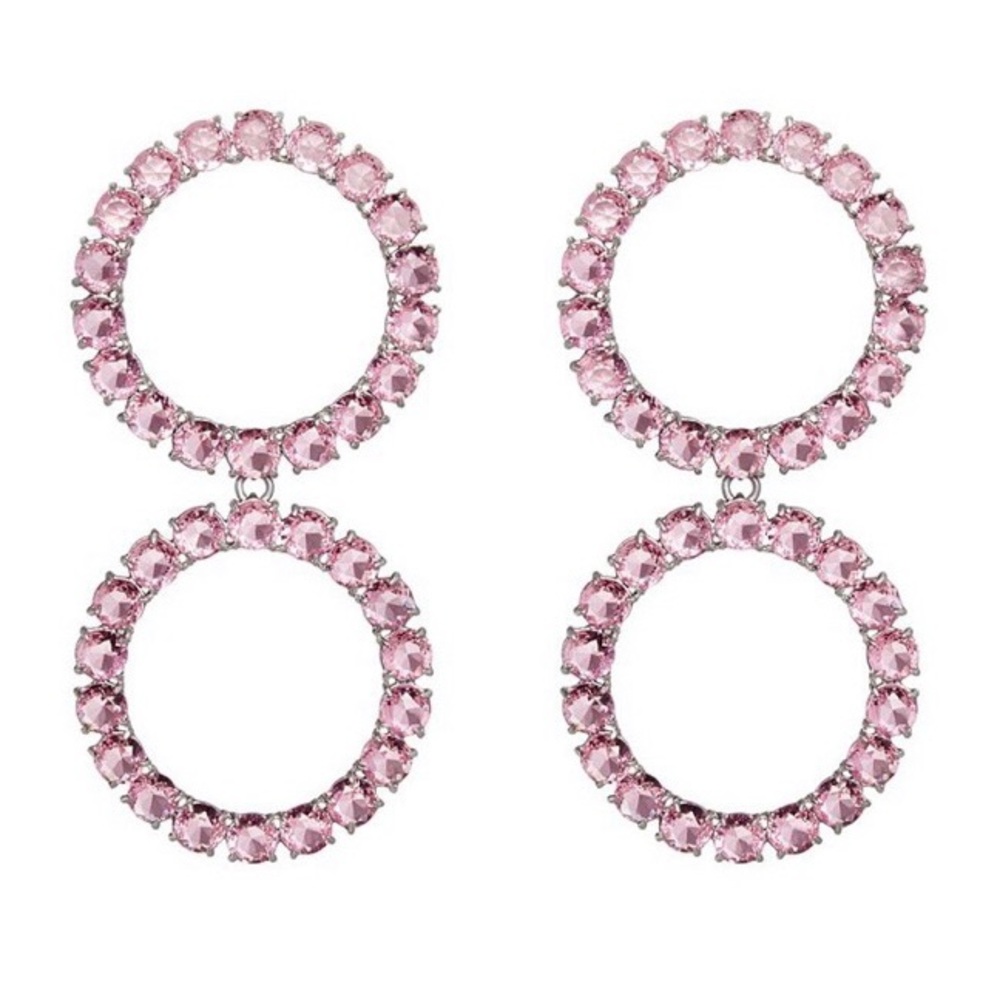 NEW For Love & Lemons Crystal Ball Drop Earrings - Picture 4 of 9